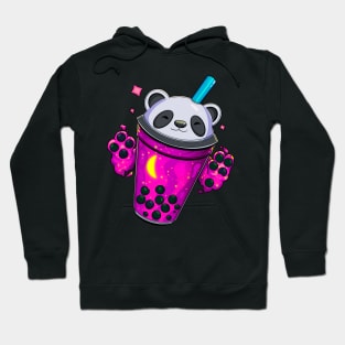 Starry Panda Bubble Tea - Pink Panda Hoodie